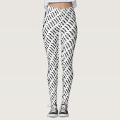 Aquarius Zodiac Symbol Standard van Kenneth Yoncic Leggings (Voorkant)
