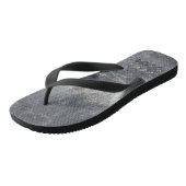 Aquarius Zodiac Symbool Distress Silver Steel Teenslippers (Schuin)