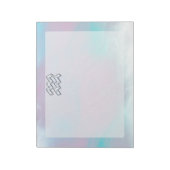 Aquarius Zodiac Symbool op moeder van het pareldec Notitieblok (Gedraaid)