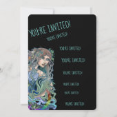 Aquarius Zodiac uitnodiging (Achterkant)