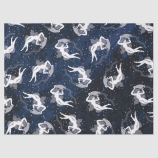 Aquarius Zodiac Water Bearing Cosmic Woman Tissuepapier