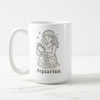 Aquarius Zodiac Woman Koffiemok