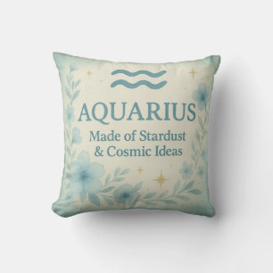 Aquarius Zodiak Kussen – Gemaakt van Sterrenstof &