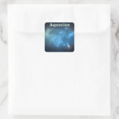 Aquariusconstellatie Vierkante Sticker (Tas)