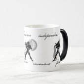 aquariuskenmerken van de Griekse soort Zodiac Magische Mok (Voorkant rechts)