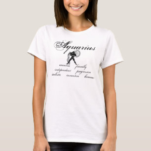 aquariuskenmerken van de Griekse soort Zodiac T-shirt