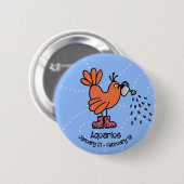 aquariusknop ronde button 5,7 cm (Voorkant /achterkant)