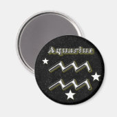 Aquariussymbool Magneet (Voorkant / Achterkant)