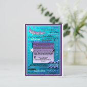 AQUARIUSVERJAARDAG BRIEFKAART (Staand voorkant)