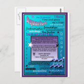 AQUARIUSVERJAARDAG BRIEFKAART (Voorkant / Achterkant)