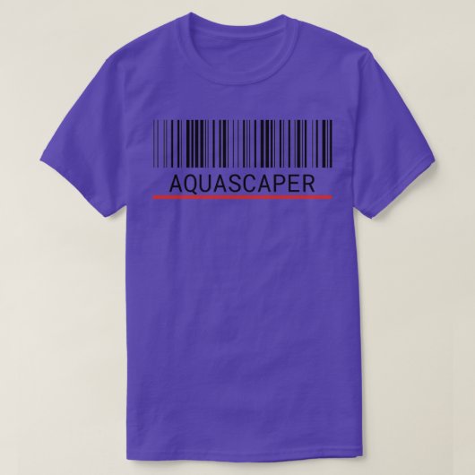 Aquascaper Barcode T-shirt (Design voorkant)