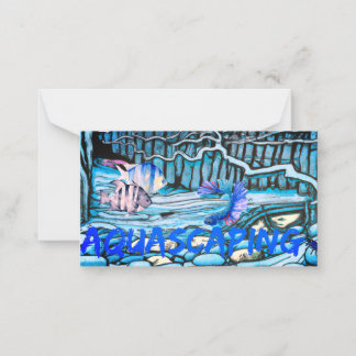 Aquascaping Notitiekaartje