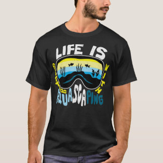 Aquascapsule onderwater tuingproces t-shirt