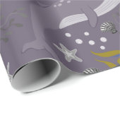 Aquatic animals pattern | ocean underwater life 24 cadeaupapier (Rol Hoek)