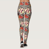 Aquatic animals pattern | ocean underwater life 41 leggings (Achterkant)