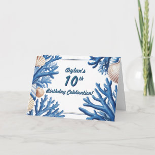 Aquatic Blue Coral Design