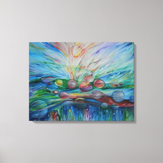 Aquatic Dream op doek Canvas Afdruk (Voorkant)