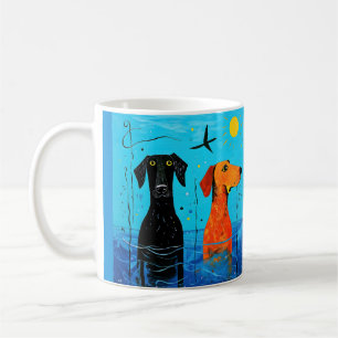 Aquatic Duo of Joy beroemd gemaakt door Surreal Co Koffiemok