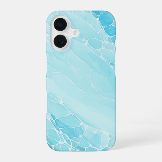 Aquatic Flow - Rippling Water Art Phone Case iPhone 16 Hoesje (Achterkant)