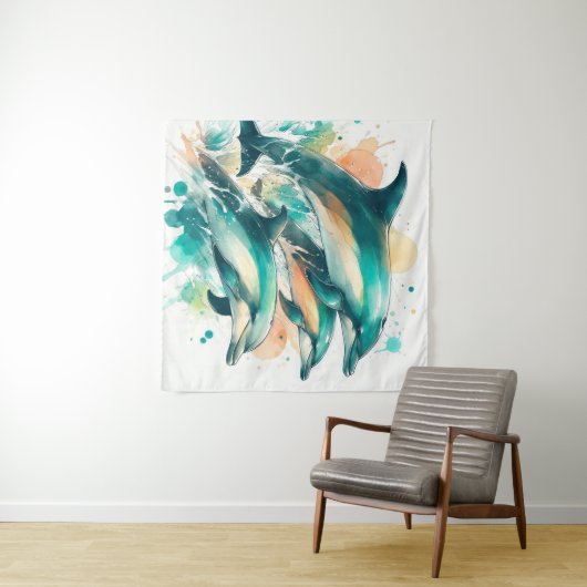 Aquatic Symphony Wandkleed (In Situ (horizontaal))