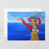 Aquatic Tribe Dancer Briefkaart (Voorkant / Achterkant)