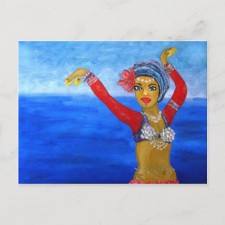 Aquatic Tribe Dancer Briefkaart