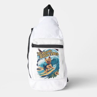 Aquatic Yorkshire Terrier Surfen op de Golf Sling Bag