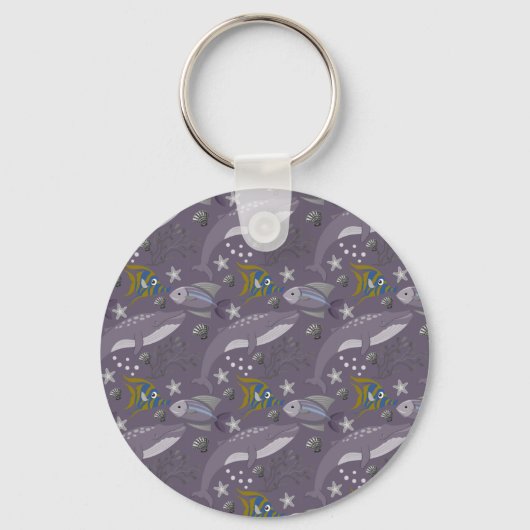 Aquaticaan | ocean underwater life 24 sleutelhanger (Voorkant)