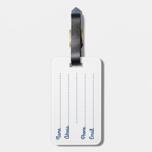 Aquaticat - Surreal Cat in Deep Ocean Fantasy Bagagelabel (Achterkant verticaal)