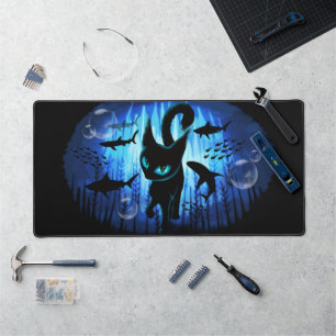 Aquaticat - Surreal Cat in Deep Ocean Fantasy Bureaumat