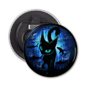 Aquaticat - Surreal Cat in Deep Ocean Fantasy Button Flesopener (Voorkant)
