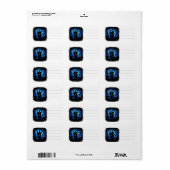 Aquaticat - Surreal Cat in Deep Ocean Fantasy Etiket (Full Sheet)