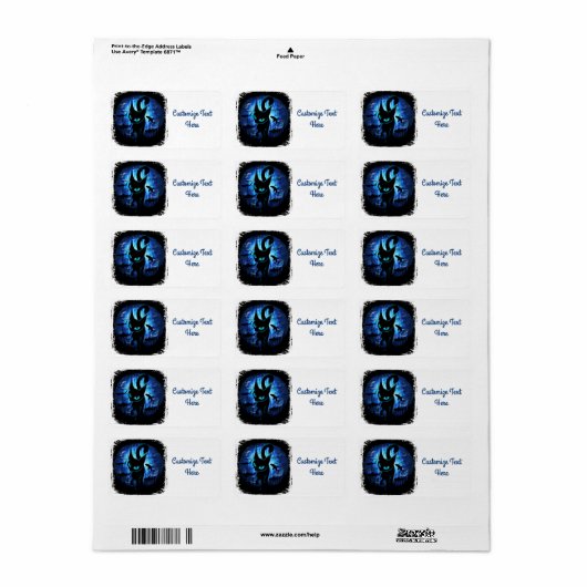 Aquaticat - Surreal Cat in Deep Ocean Fantasy Etiket (Full Sheet)