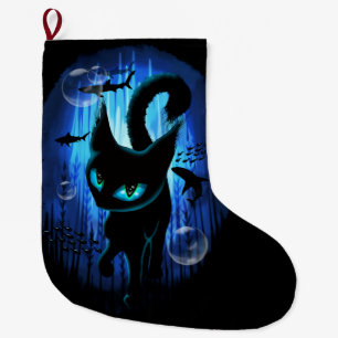 Aquaticat - Surreal Cat in Deep Ocean Fantasy Grote Kerstsok