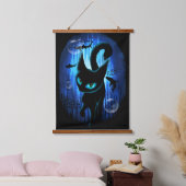 Aquaticat - Surreal Cat in Deep Ocean Fantasy Hangend Wandkleed (Slaapkamer)