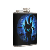 Aquaticat - Surreal Cat in Deep Ocean Fantasy Heupfles (Rechts)