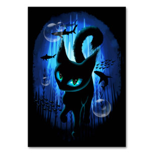 Aquaticat - Surreal Cat in Deep Ocean Fantasy Kaart