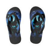 Aquaticat - Surreal Cat in Deep Ocean Fantasy Kinder Teenslippers (Voetbed)
