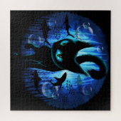 Aquaticat - Surreal Cat in Deep Ocean Fantasy Legpuzzel (Horizontaal)