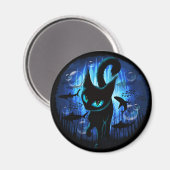 Aquaticat - Surreal Cat in Deep Ocean Fantasy Magneet (Voorkant / Achterkant)