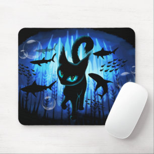Aquaticat - Surreal Cat in Deep Ocean Fantasy Muismat