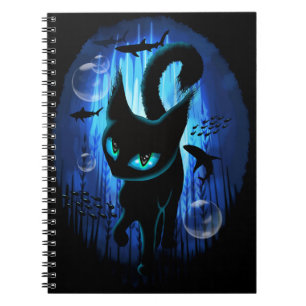 Aquaticat - Surreal Cat in Deep Ocean Fantasy Notitieboek