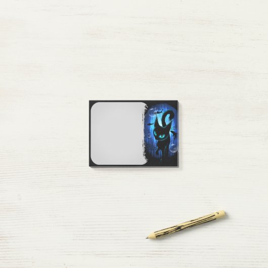 Aquaticat - Surreal Cat in Deep Ocean Fantasy Post-it® Notes (Op bureau)