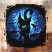 Aquaticat - Surreal Cat in Deep Ocean Fantasy Raamsticker (Vel 2)