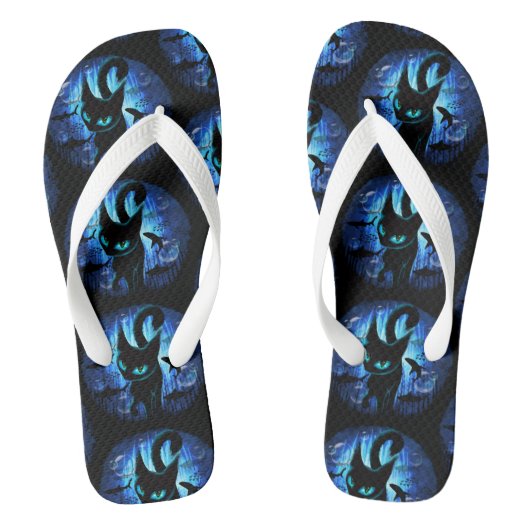 Aquaticat - Surreal Cat in Deep Ocean Fantasy Teenslippers (Voetbed)