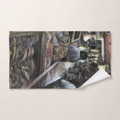 Aquatique, mais baisé avec le vent du désert (Serviette à main)