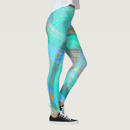 Aquatisch goud leggings