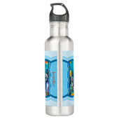 Aquatisch leven is eenvoudig waterfles  (Achterkant)