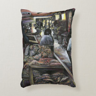 Aquatisch, maar gekust met woestijnwind, Jeruzalem Accent Kussen