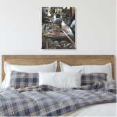 Aquatisch, maar gekust met woestijnwind, Jeruzalem Canvas Afdruk (Insitu (Slaapkamer))